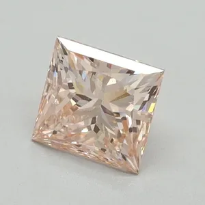 0.85ct PRINCESS Fancy Intense Pink VS1 Coloured Lab diamond