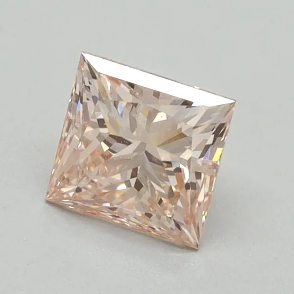 0.85ct PRINCESS Fancy Intense Pink VS1 Coloured Lab diamond