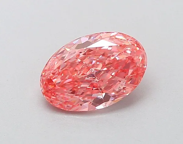 1.07ct OVAL Fancy Vivid Pink VS2 Coloured Lab diamond