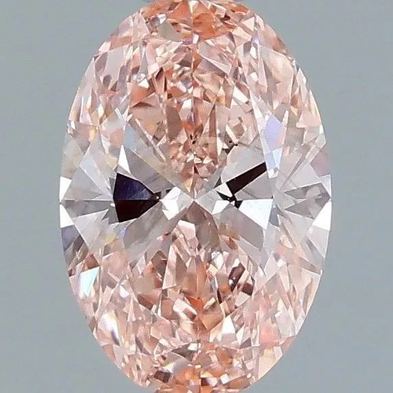 1.01ct OVAL Fancy Intense Pink SI1 Coloured Lab diamond