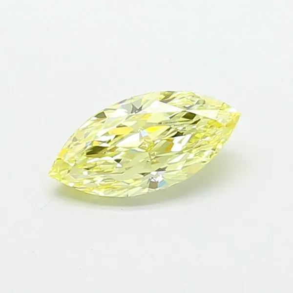 1.08ct MARQUISE Fancy Yellow VVS2 Coloured Lab diamond