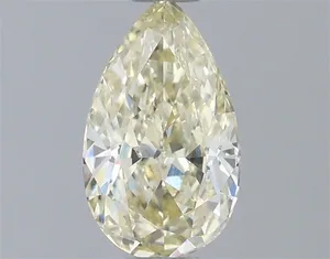 0.64ct PEAR Fancy Yellow VS1 Coloured Lab diamond