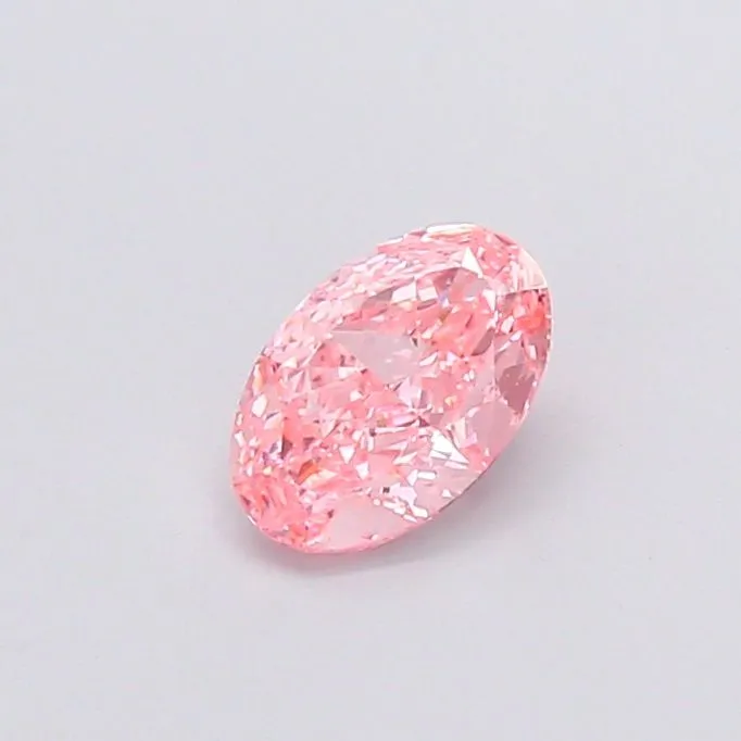 1.04ct OVAL Fancy Vivid Pink VS1 Coloured Lab diamond