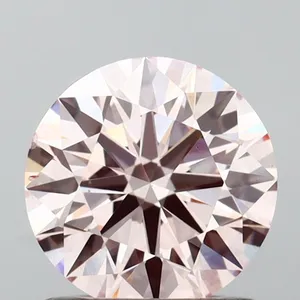 0.92ct ROUND Fancy Pink VS2 Coloured Lab diamond
