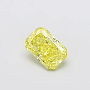 1.04ct RADIANT Fancy Intense Yellow VS2 Coloured Lab diamond
