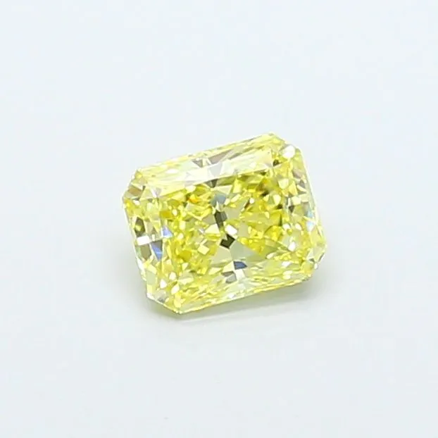 0.76ct RADIANT Fancy Intense Yellow VS1 Coloured Lab diamond
