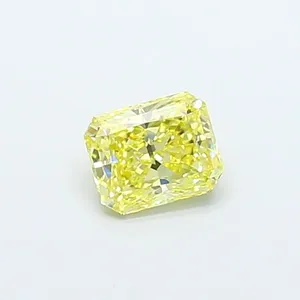 0.76ct RADIANT Fancy Intense Yellow VS1 Coloured Lab diamond