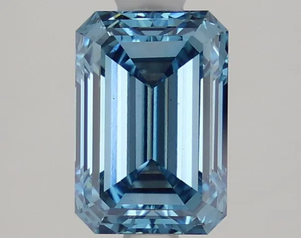 1.91ct EMERALD Fancy Vivid Blue VS1 Coloured Lab diamond