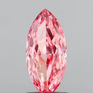 1.48ct MARQUISE Fancy Vivid Pink VS1 Coloured Lab diamond