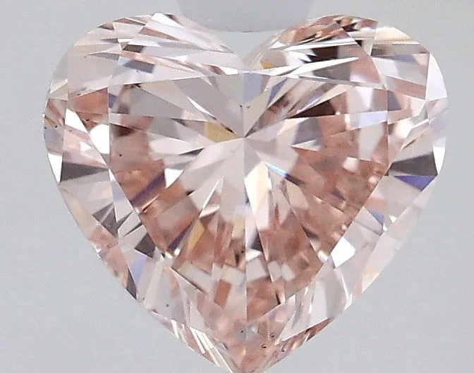 1.02ct HEART Fancy Intense Pink VS1 Coloured Lab diamond