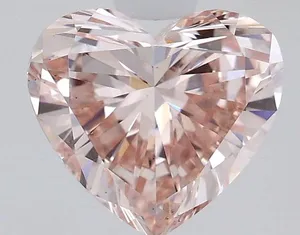 1.02ct HEART Fancy Intense Pink VS1 Coloured Lab diamond