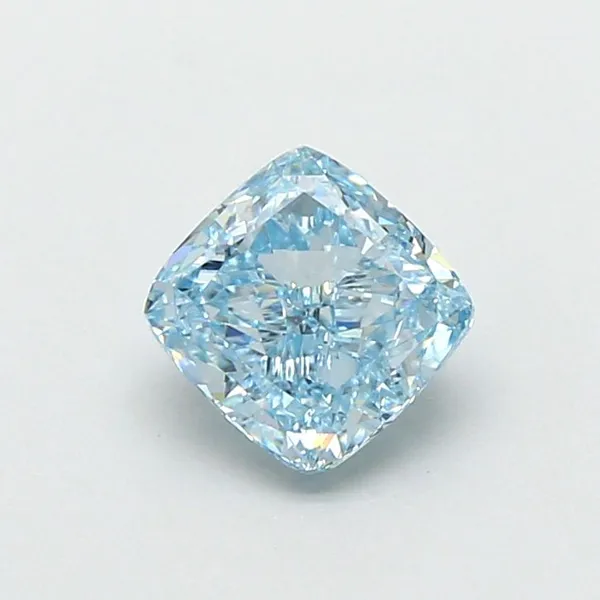 1.07ct CUSHION Fancy Vivid Blue VS1 Coloured Lab diamond