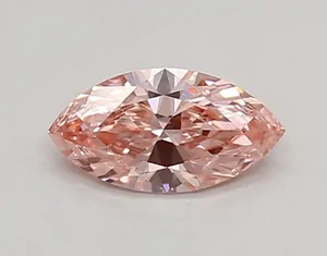 0.37ct MARQUISE Fancy Vivid Pink VS1 Coloured Lab diamond