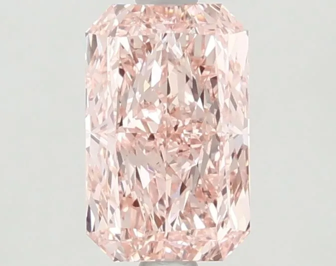 1.31ct RADIANT Fancy Vivid Pink VS1 Coloured Lab diamond