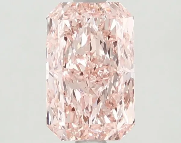 1.31ct RADIANT Fancy Vivid Pink VS1 Coloured Lab diamond