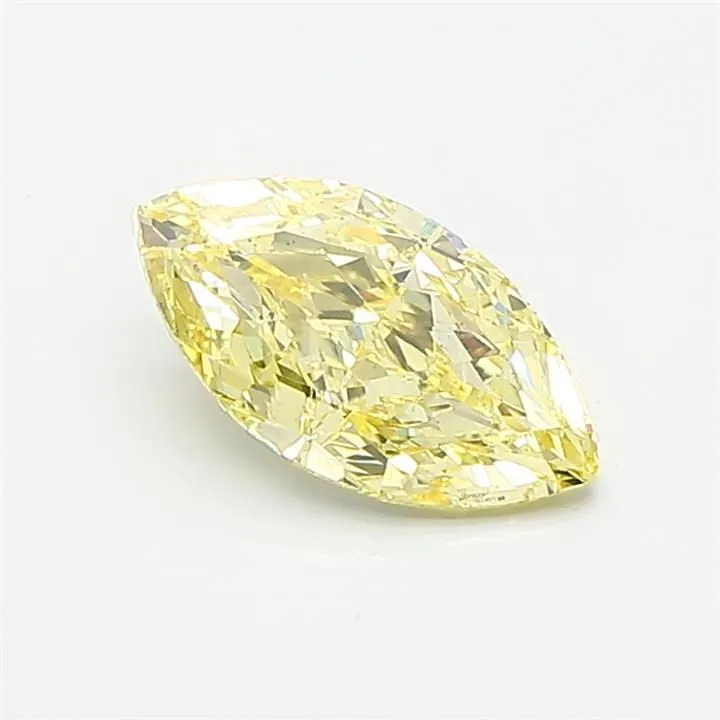 1.02ct MARQUISE Fancy Intense Yellow VS2 Coloured Lab diamond