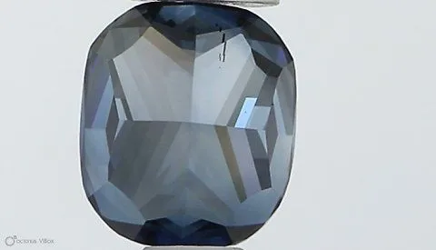 0.50ct CUSHION Fancy Deep Blue SI2 Coloured Lab diamond