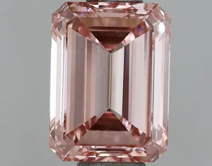 1ct EMERALD Fancy Vivid Pink VVS2 Coloured Lab diamond