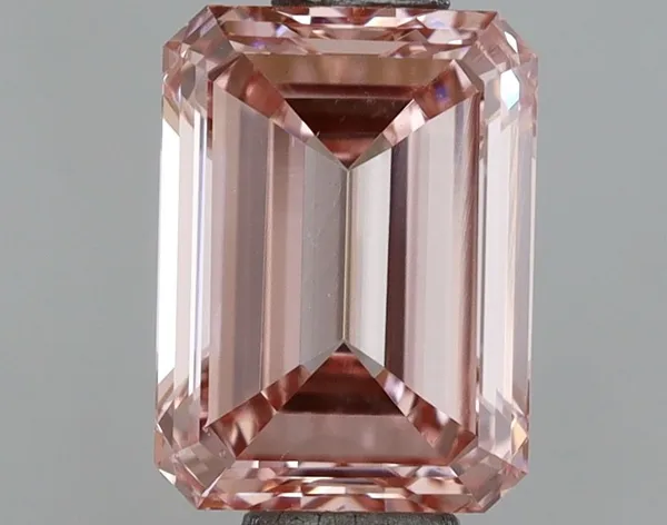 1ct EMERALD Fancy Vivid Pink VVS2 Coloured Lab diamond