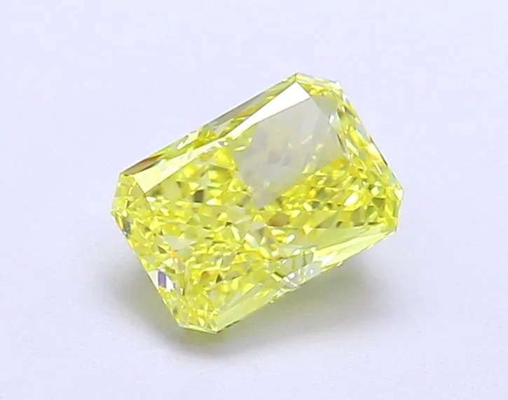 1.02ct RADIANT Fancy Vivid Yellow VVS1 Coloured Lab diamond