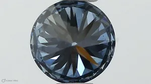 0.4ct ROUND Fancy Vivid Blue VS1 Coloured Lab diamond