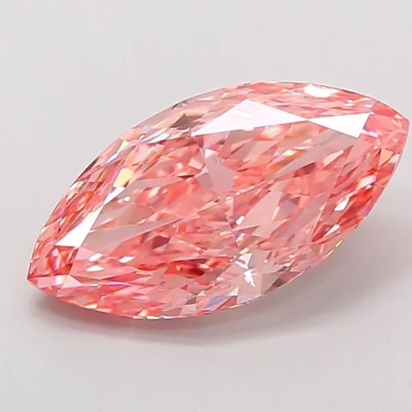 2.54ct MARQUISE Fancy Vivid Pink VS1 Coloured Lab diamond