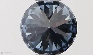 0.34ct ROUND Fancy Vivid Blue SI1 Coloured Lab diamond