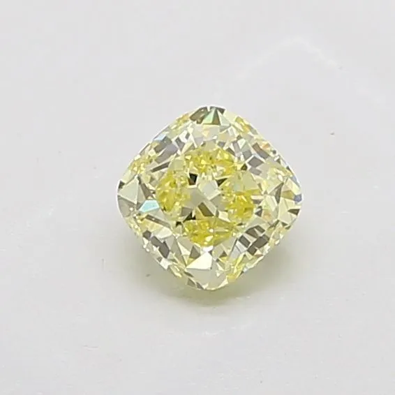 1.04ct CUSHION Fancy Yellow VS2 Coloured Lab diamond