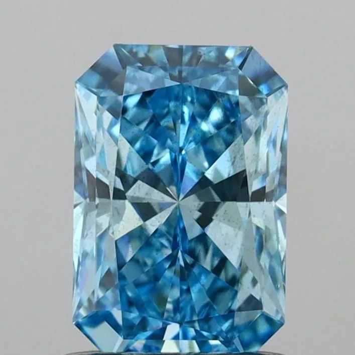 1.01ct RADIANT Fancy Vivid Blue VS2 Coloured Lab diamond