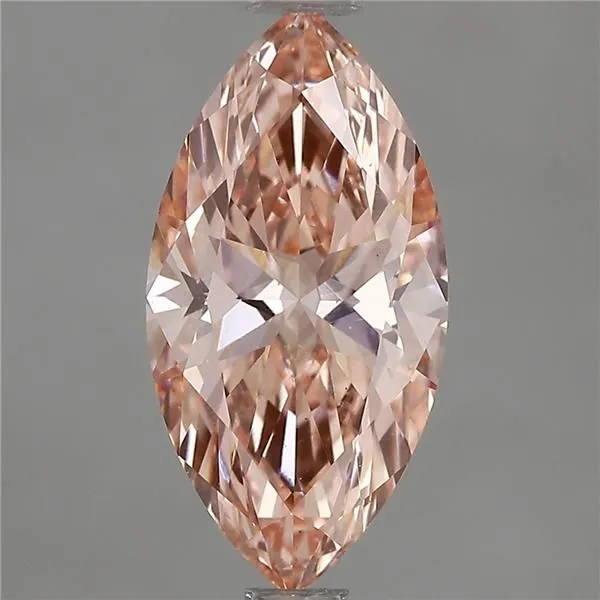 1.53ct MARQUISE Fancy Vivid Pink VS1 Coloured Lab diamond