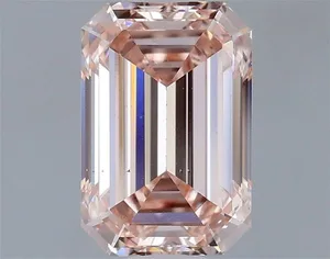 1.51ct EMERALD Fancy Intense Pink VS2 Coloured Lab diamond