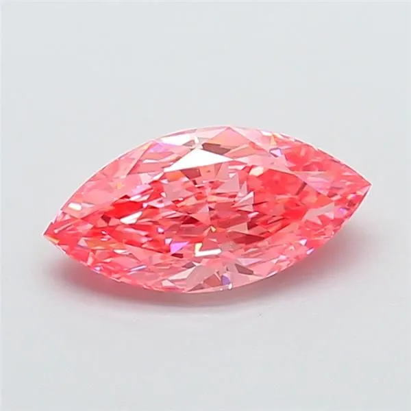 1.86ct MARQUISE Fancy Vivid Pink VVS2 Coloured Lab diamond