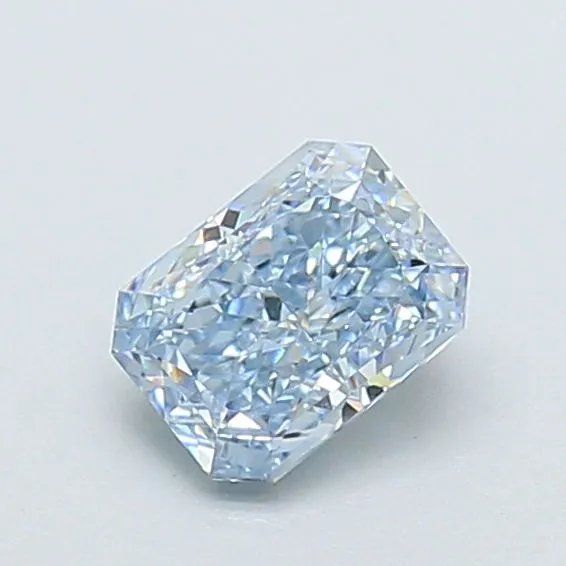 1.02ct RADIANT Fancy Intense Blue VVS2 Coloured Lab diamond