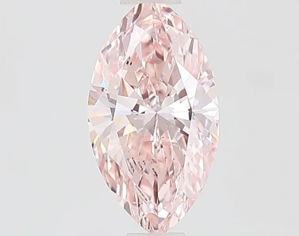 0.7ct MARQUISE Fancy Intense Pink VS1 Coloured Lab diamond