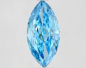 2.06ct MARQUISE Fancy Vivid Blue VS1 Coloured Lab diamond