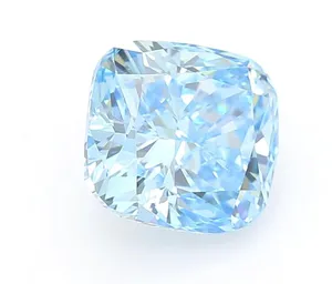 1.09ct CUSHION Fancy Vivid Blue VS1 Coloured Lab diamond