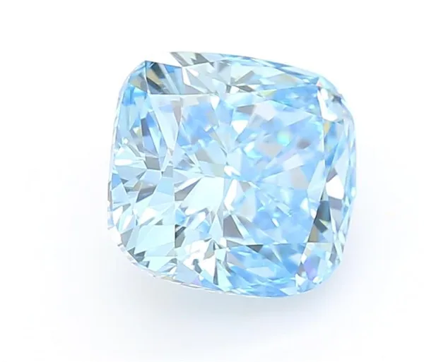 1.09ct CUSHION Fancy Vivid Blue VS1 Coloured Lab diamond