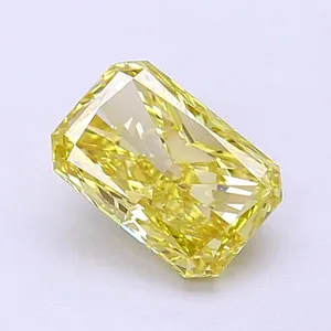 1.01ct RADIANT Fancy Intense Yellow VS1 Coloured Lab diamond