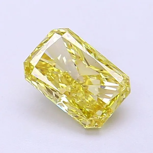 1.01ct RADIANT Fancy Intense Yellow VS1 Coloured Lab diamond