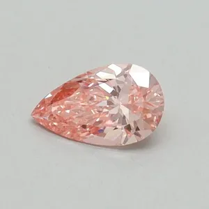 0.32ct PEAR Fancy Vivid Pink VS1 Coloured Lab diamond
