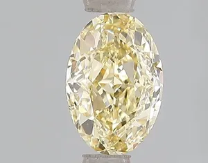 1.04ct OVAL Fancy Intense Yellow VVS2 Coloured Lab diamond