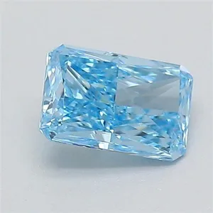 0.36ct RADIANT Fancy Vivid Blue VVS1 Coloured Lab diamond
