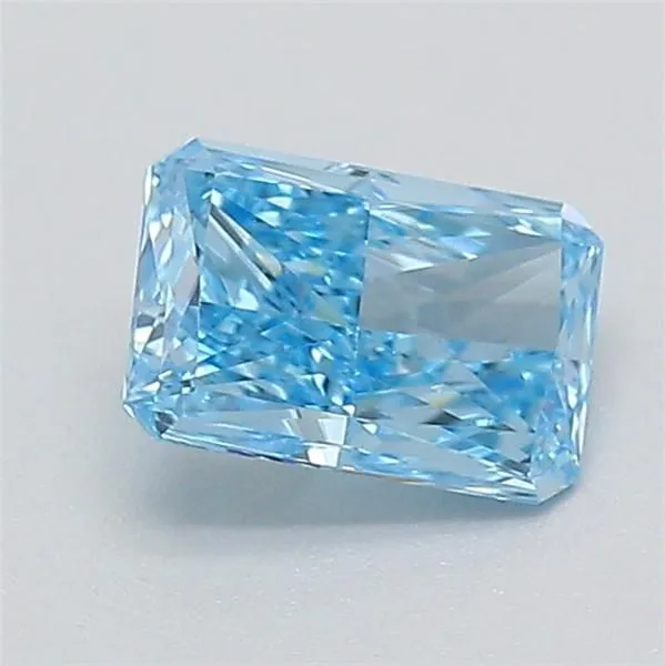 0.36ct RADIANT Fancy Vivid Blue VVS1 Coloured Lab diamond
