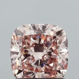 1.16ct CUSHION Fancy Brownish Pink VS2 Coloured Lab diamond
