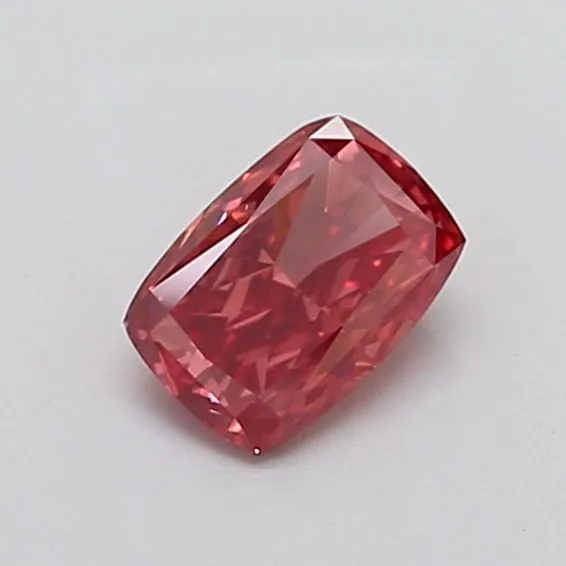 1.09ct CUSHION Fancy Vivid Pink VS1 Coloured Lab diamond