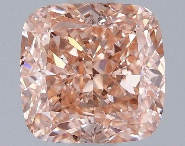 1.45ct CUSHION Fancy Vivid Pink VS2 Coloured Lab diamond