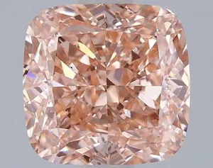 1.45ct CUSHION Fancy Vivid Pink VS2 Coloured Lab diamond