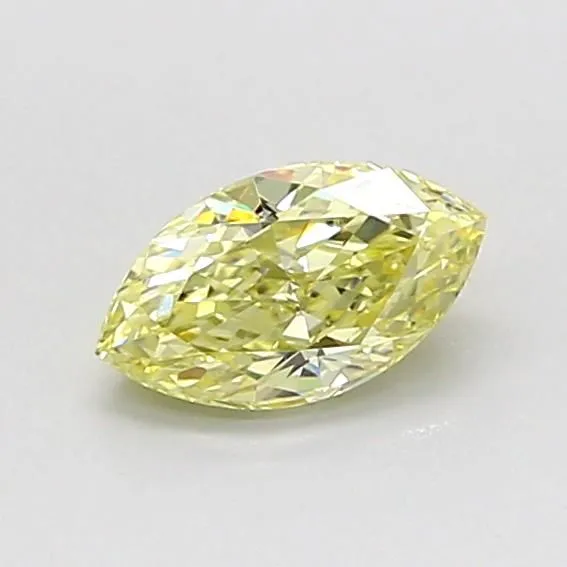 0.51ct MARQUISE Fancy Yellow VS1 Coloured Lab diamond