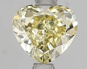 1.5ct HEART Fancy Yellow VS2 Coloured Lab diamond