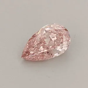 0.34ct PEAR Fancy Vivid Pink VS1 Coloured Lab diamond